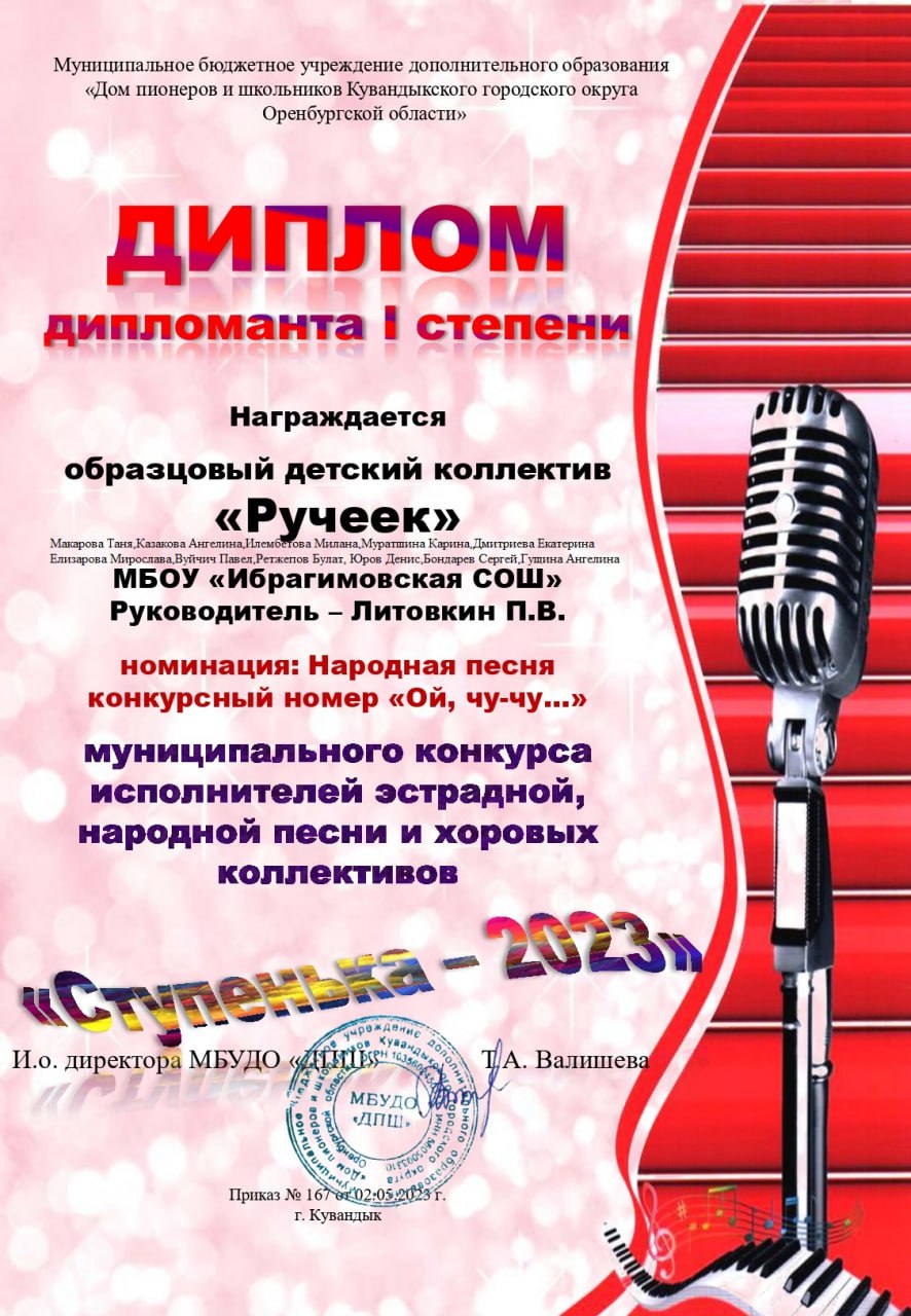 Муниципальный конкурс исполнителей эстрадной, народной песни и хоровых коллективов.